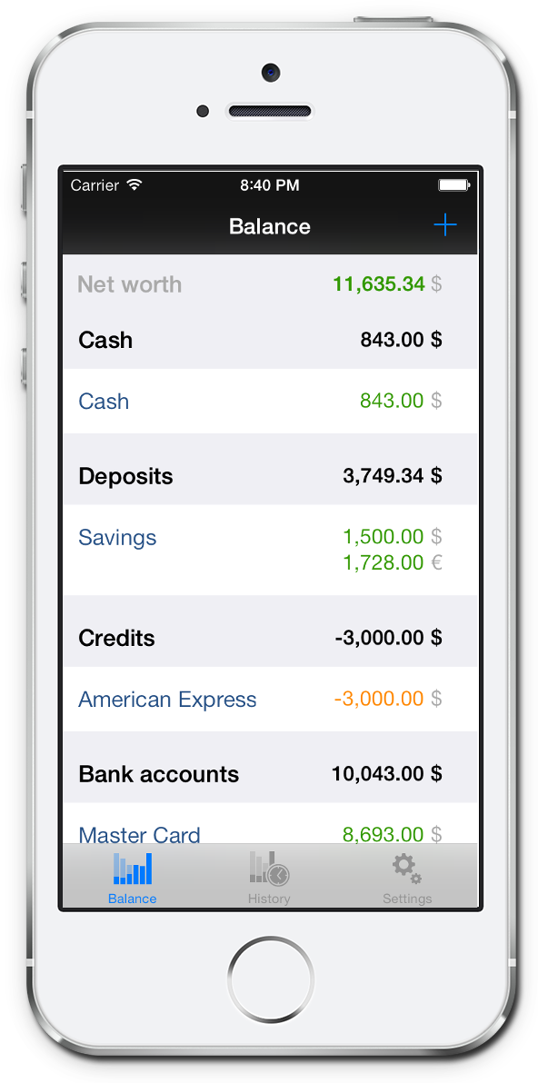 HomeMoney - home accounting for iPhone