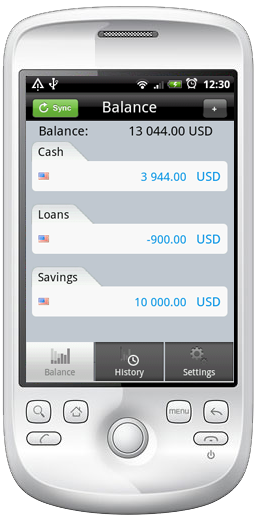 Homemoney Android Screen2