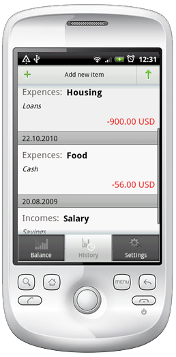 Homemoney Android Screen3
